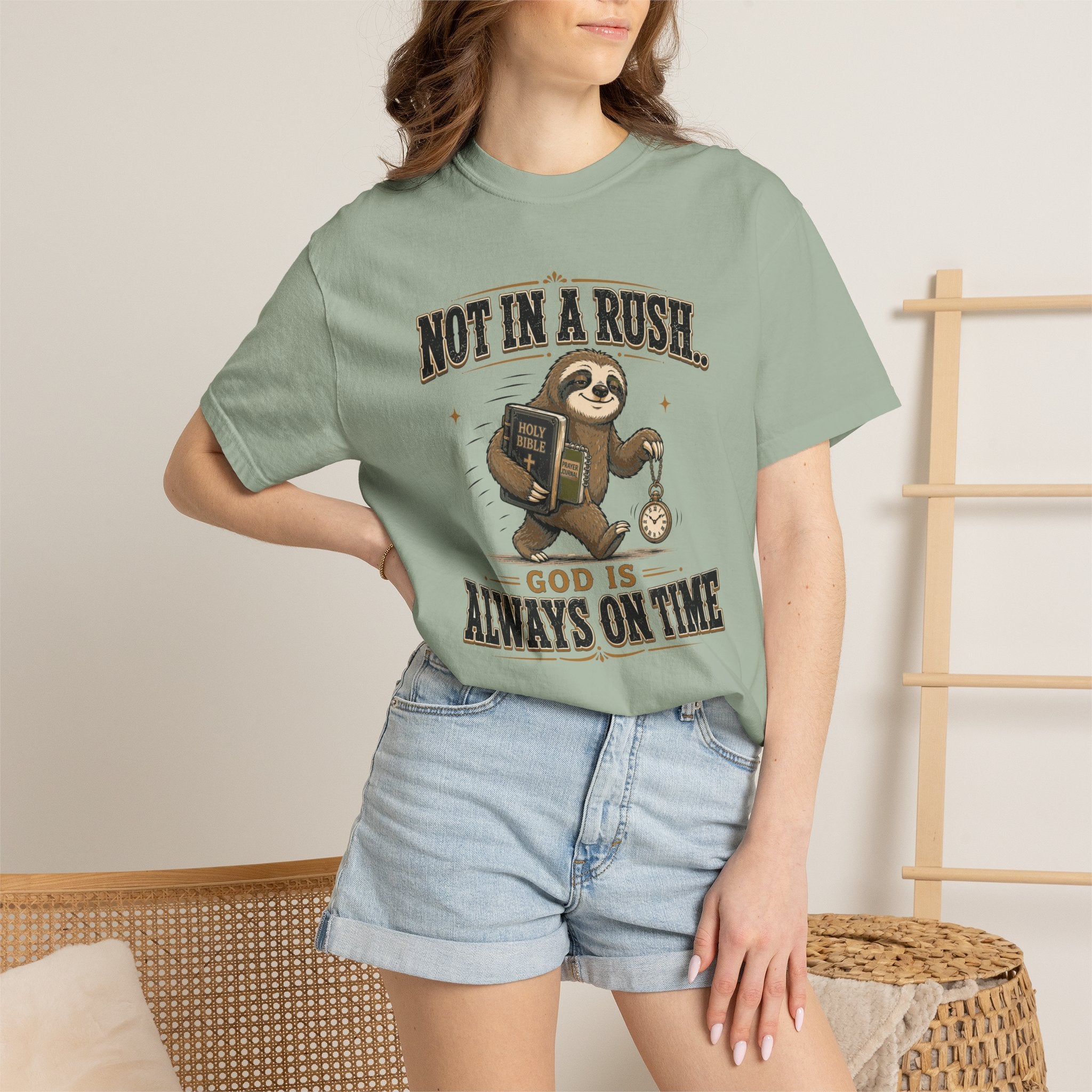 Sloth Timing - Christian Humour Tee