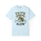 Faith Moves Me Even When I'm Slow | Cute Christian Turtle T-Shirt