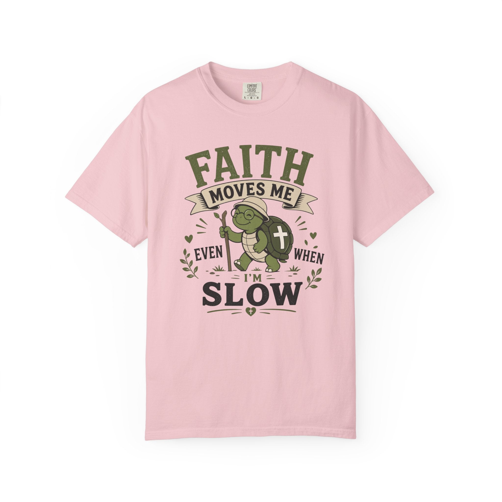 Faith Moves Me Even When I'm Slow | Cute Christian Turtle T-Shirt