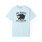 Not Perfect Just Forgiven Black Sheep Christian Shirt