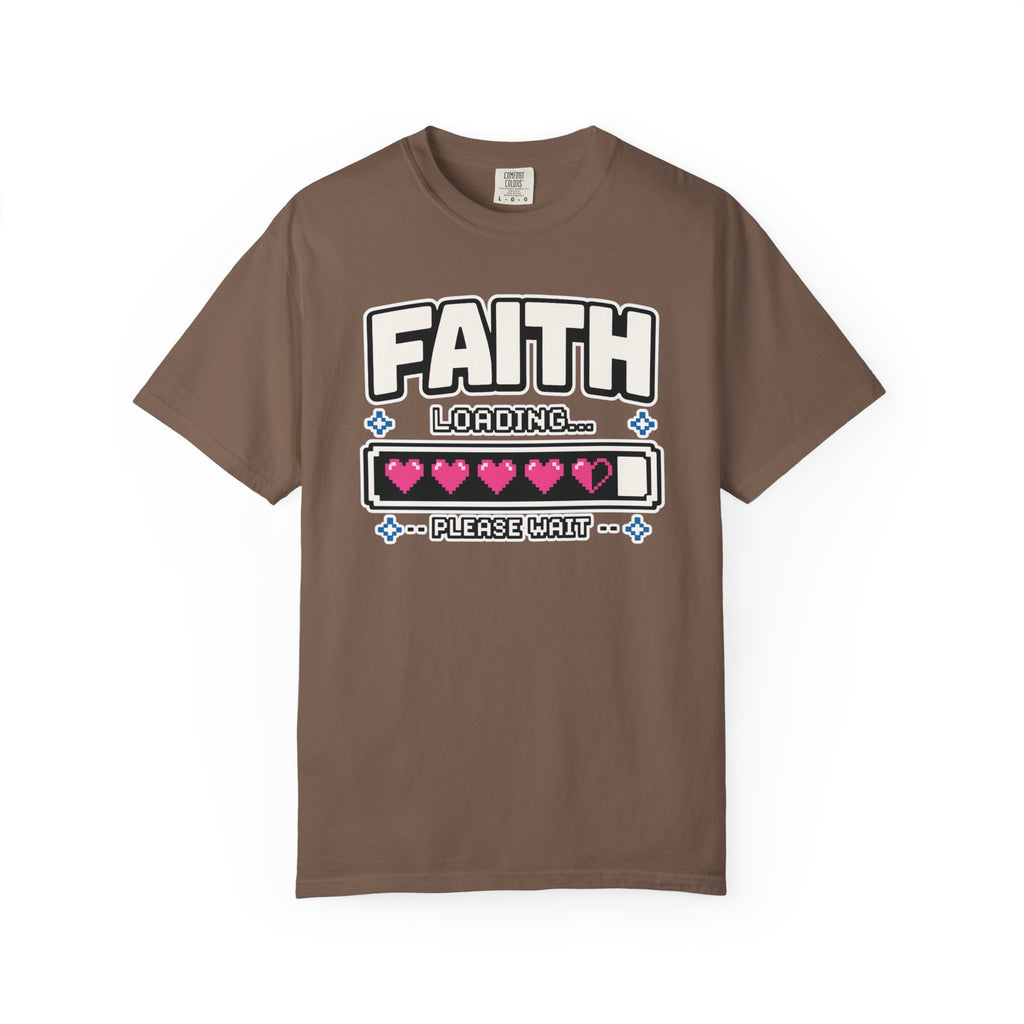 Faith Loading... Please Wait | Christian Gamer T-Shirt
