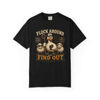 Flock Around and Find Out T-Shirt – Funny Shepherd Duck & Sheep Graphic Tee