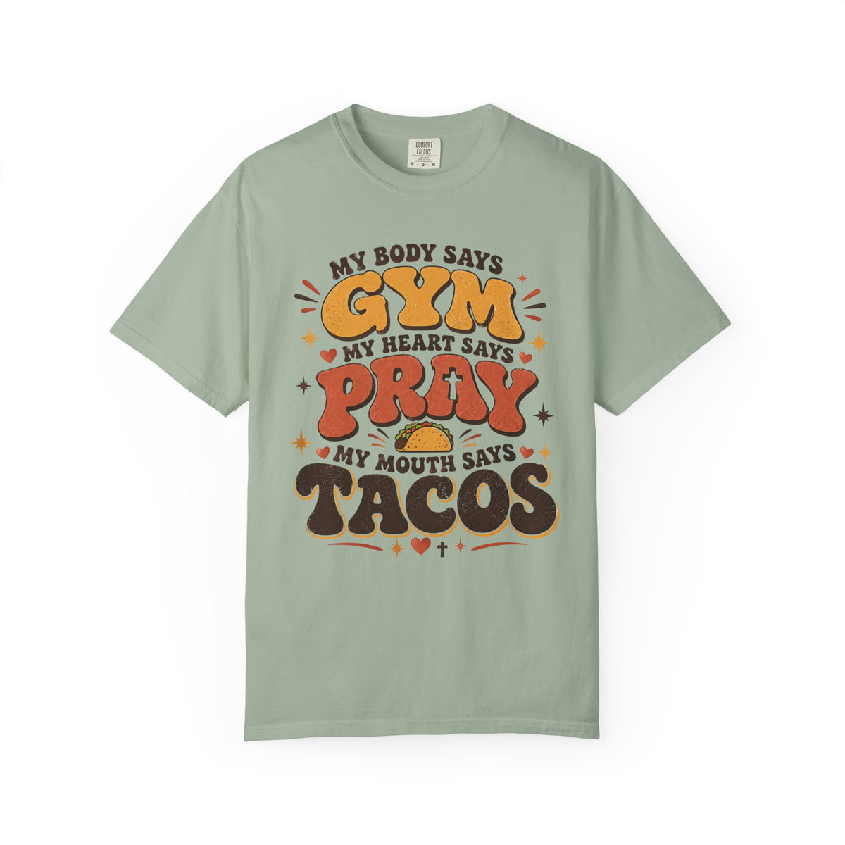 Gym Prayer & Tacos - Christian Funny Tee