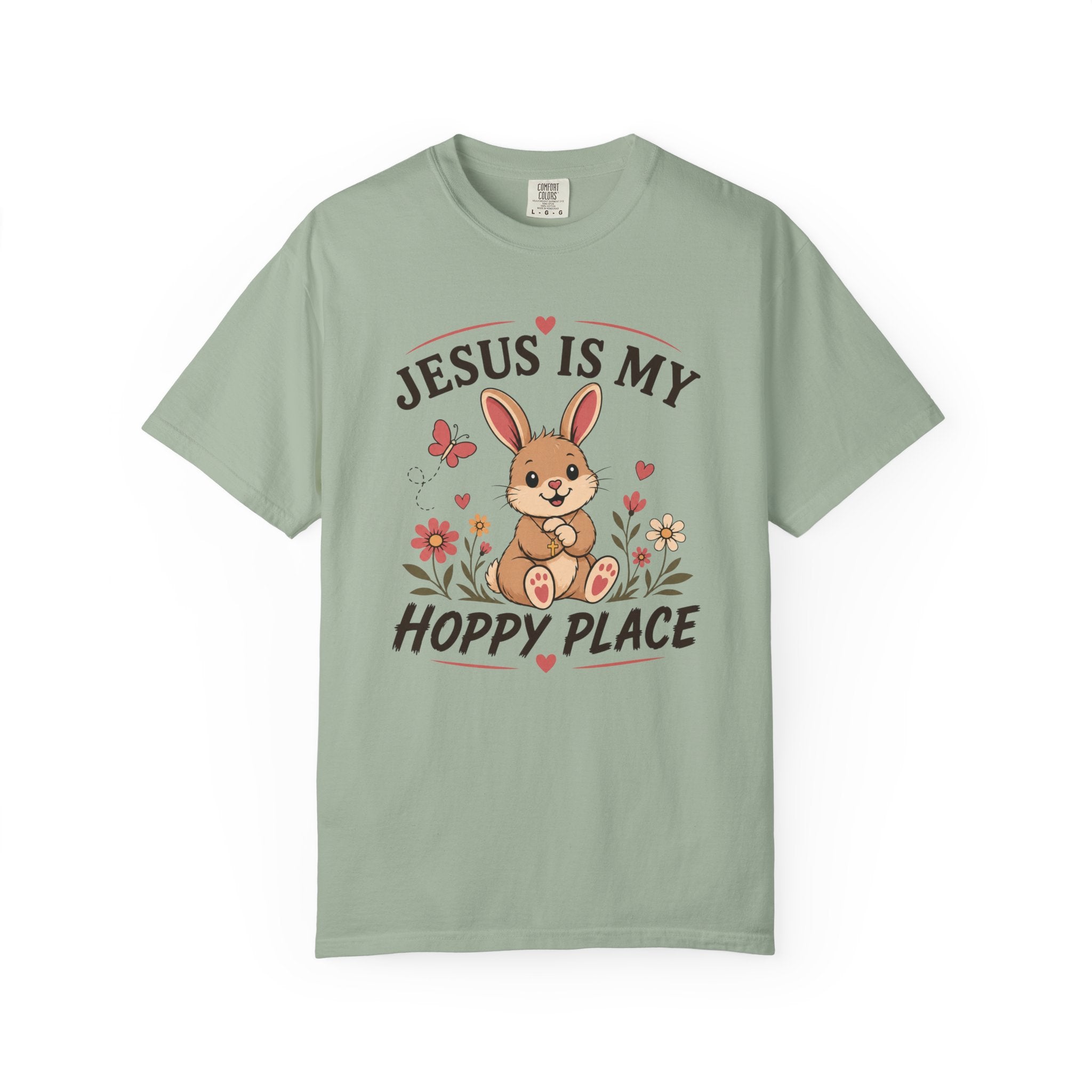 Jesus Is My Hoppy Place - Christian Humour Tee