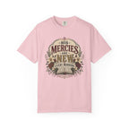 His Mercies - Christian Floral T-Shirt