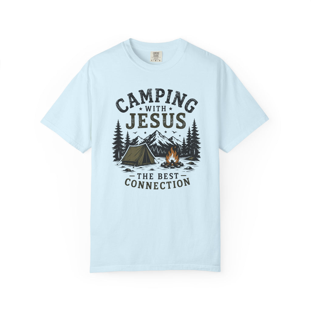 Camping With Jesus – Christian Outdoor Tee