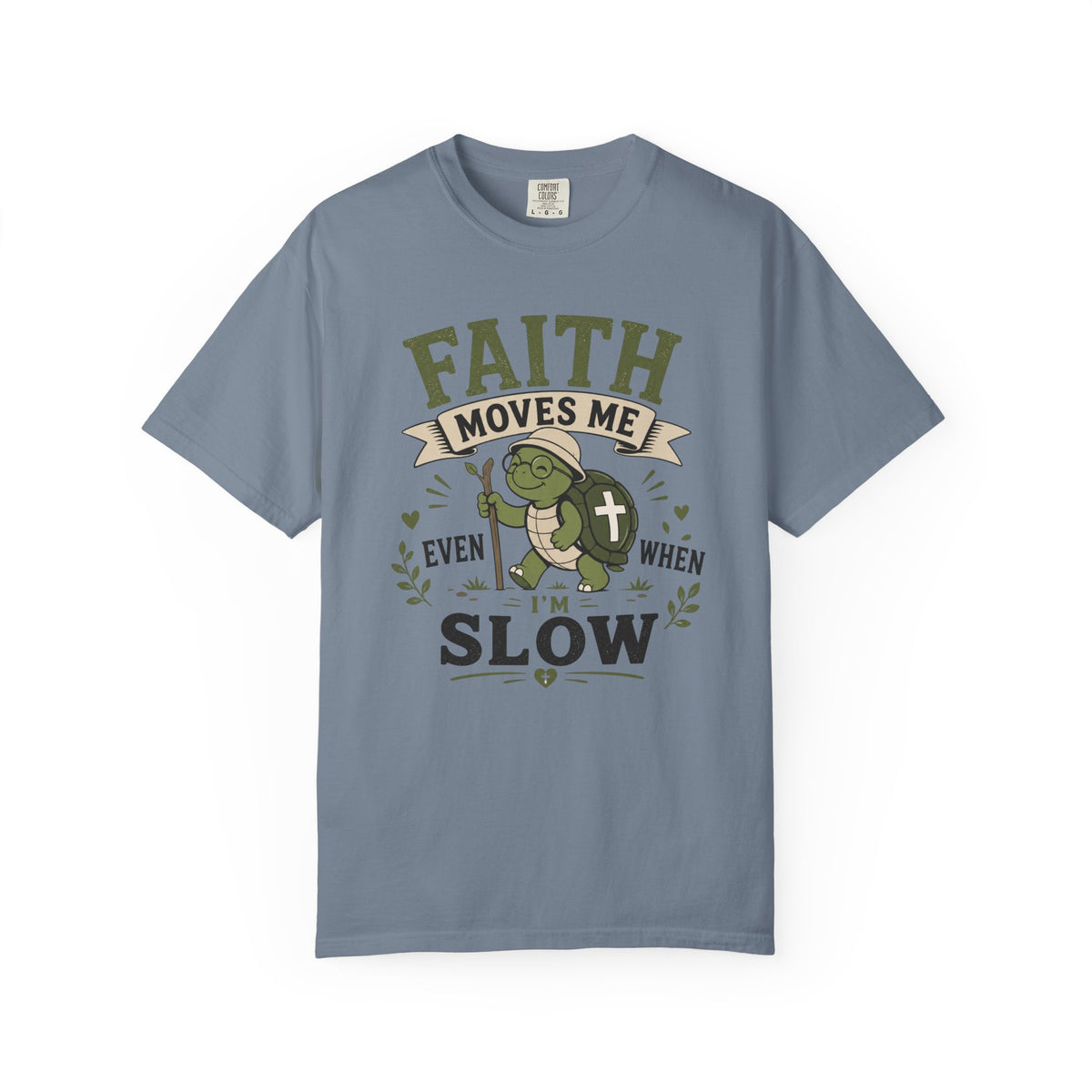 Faith Moves Me Even When I'm Slow | Cute Christian Turtle T-Shirt