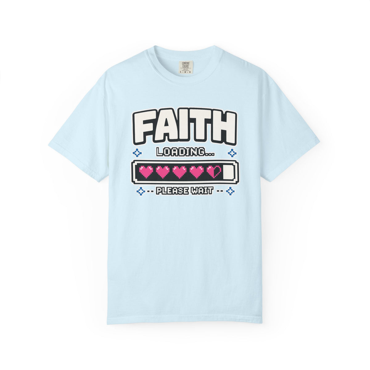 Faith Loading... Please Wait | Christian Gamer T-Shirt
