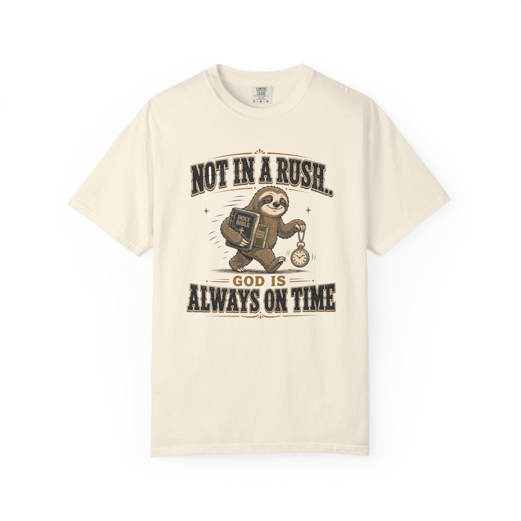 Sloth Timing - Christian Humour Tee