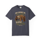Spirit Yes, Flesh Nah - Funny Sloth Christian T-Shirt