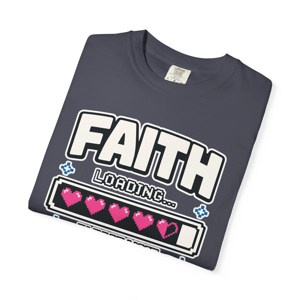 Faith Loading... Please Wait | Christian Gamer T-Shirt