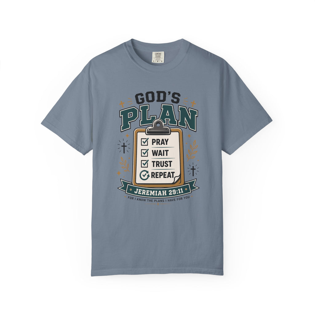 God's Plan Checklist I Christian T shirt