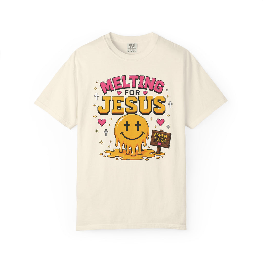 Melting For Jesus Shirt | Christian Smiley Face Tee