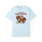 Prayer Requests T-Shirt — Cute Squirrel Gathering Acorns Christian Tee