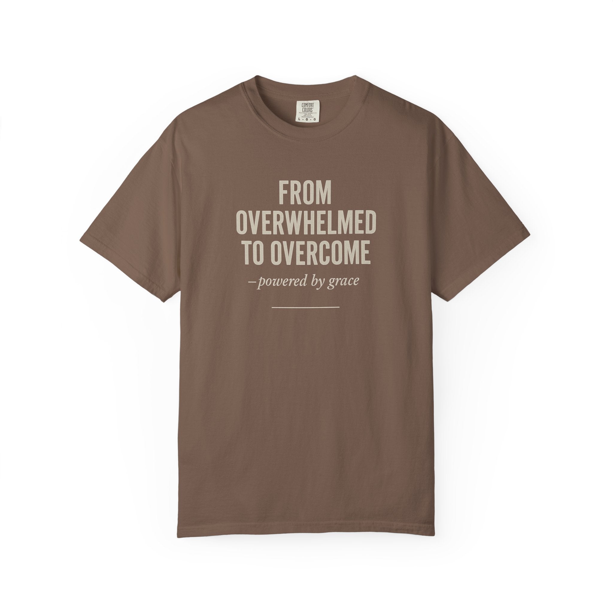 From Overwhelmed To Overcome - Christian T-shirt