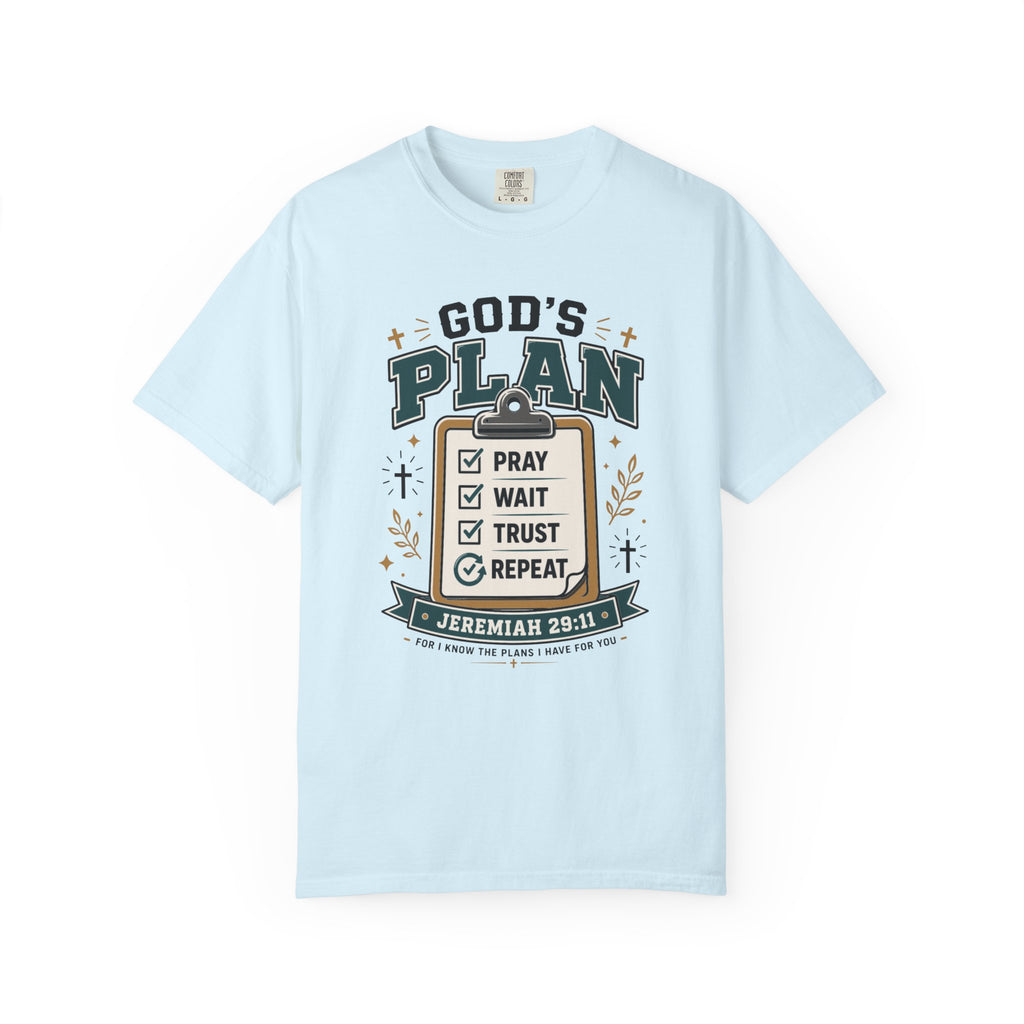 God's Plan Checklist I Christian T shirt