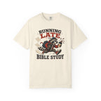 Running Late to Bible Study - Funny Christian Racoon T-Shirt