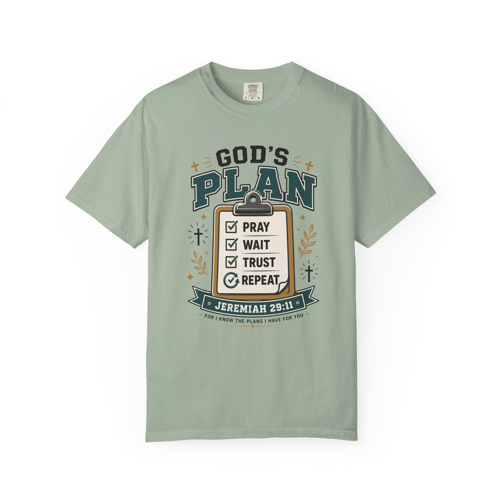 God's Plan Checklist I Christian T shirt