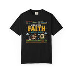Walk By Faith Not By Sight Shirt | Christian Gamer Tee | Retro Pixel Art | Faith-Based Gaming T-Shirt