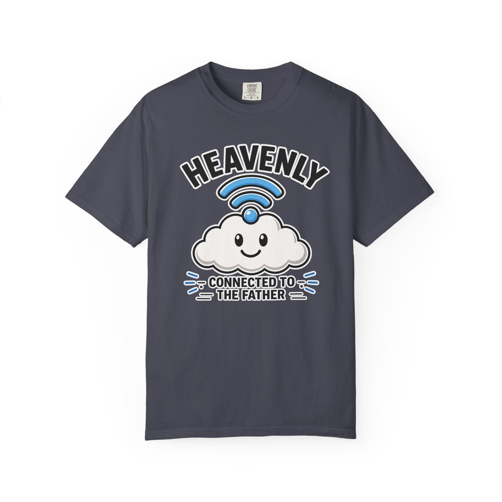 Heavenly WiFi | Connected to the Father Christian T-Shirt