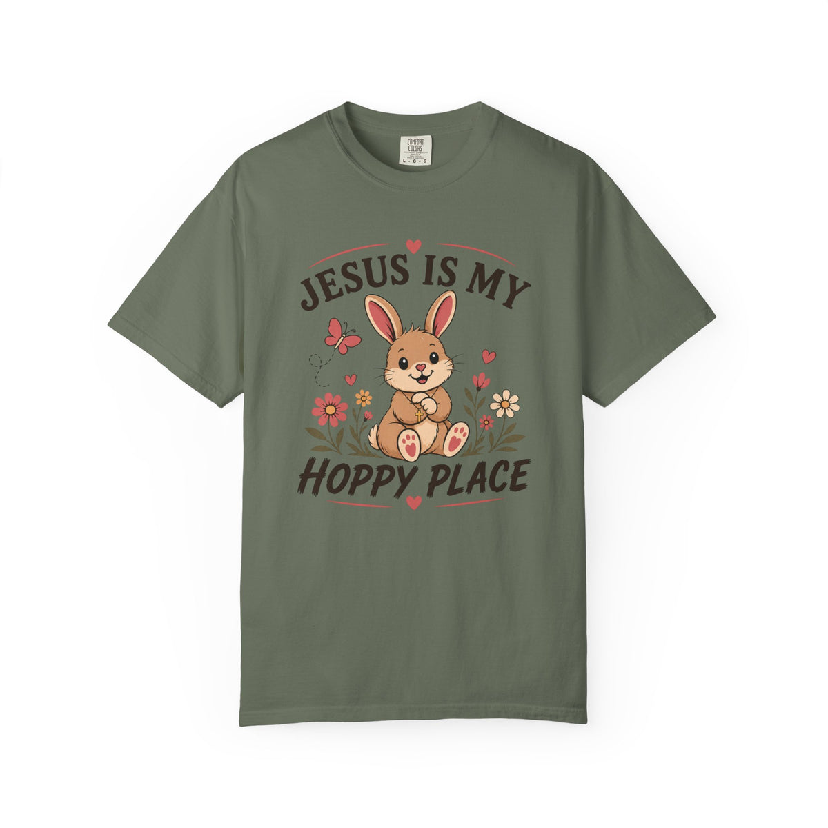 Jesus Is My Hoppy Place - Christian Humour Tee