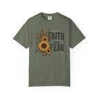 Faith Over Fear - Christian Floral Cross T-Shirt