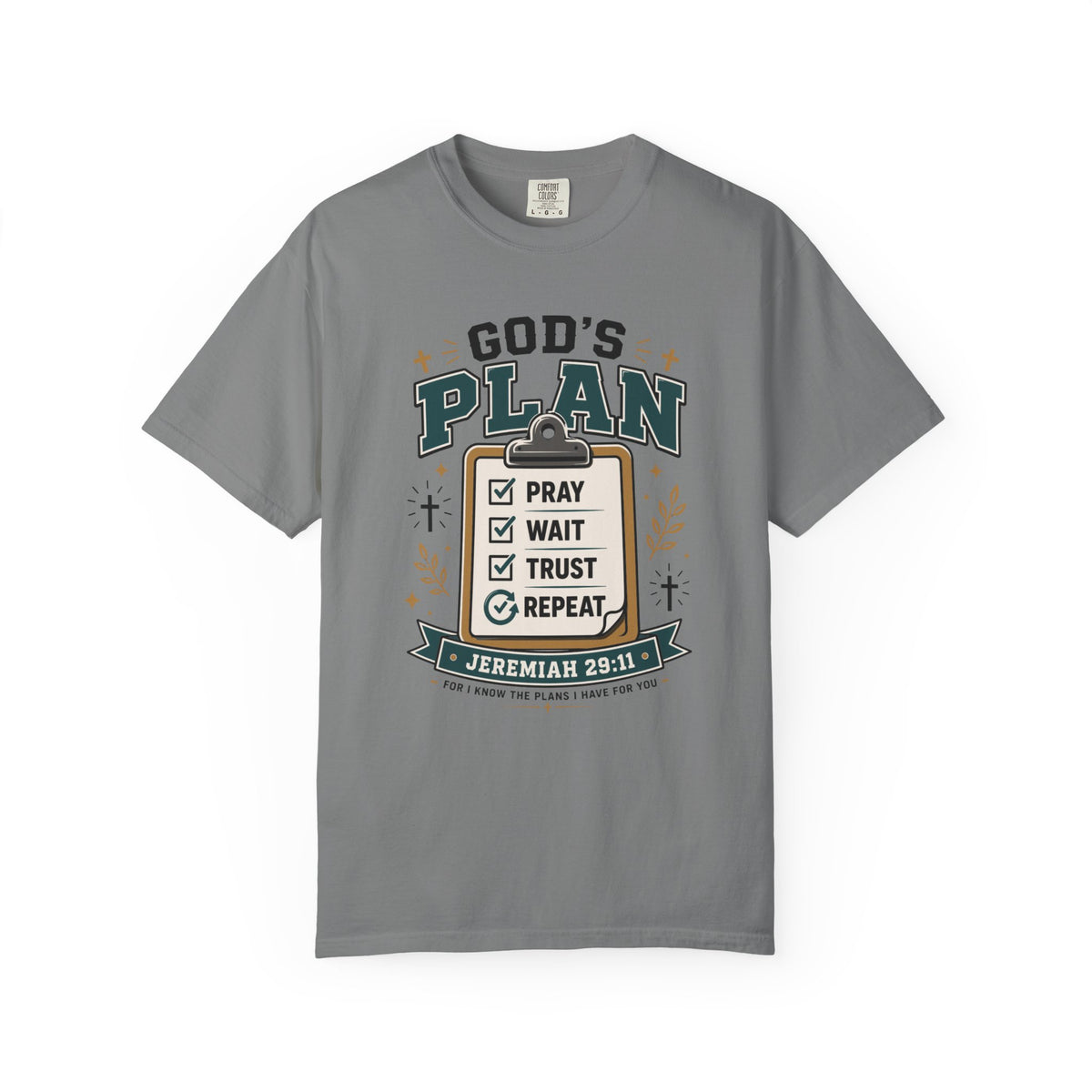 God's Plan Checklist I Christian T shirt