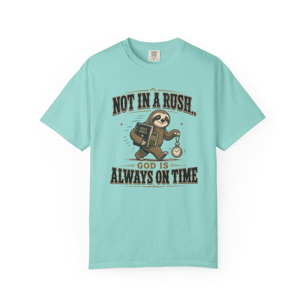 Sloth Timing - Christian Humour Tee