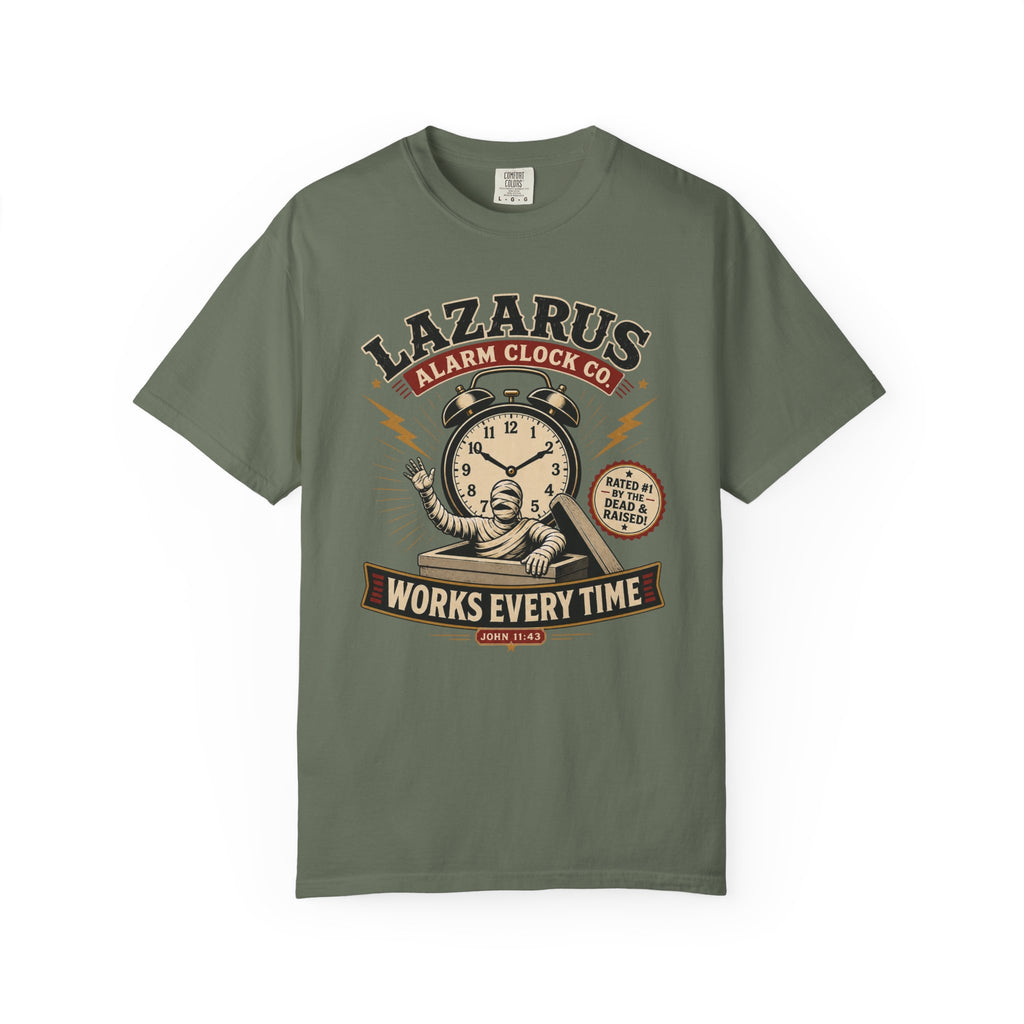 Lazarus Clock Funny Christian T-Shirt