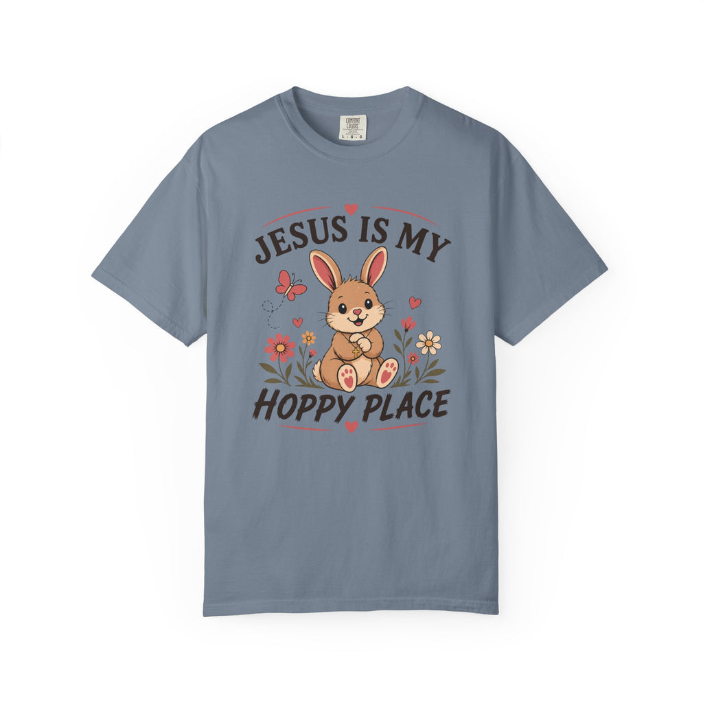 Jesus Is My Hoppy Place - Christian Humour Tee