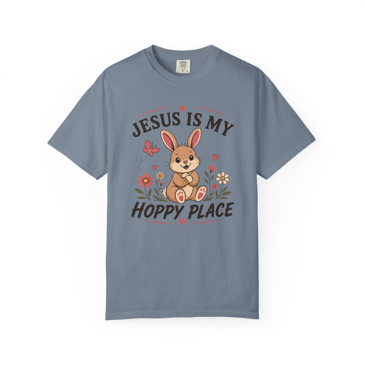 Jesus Is My Hoppy Place - Christian Humour Tee