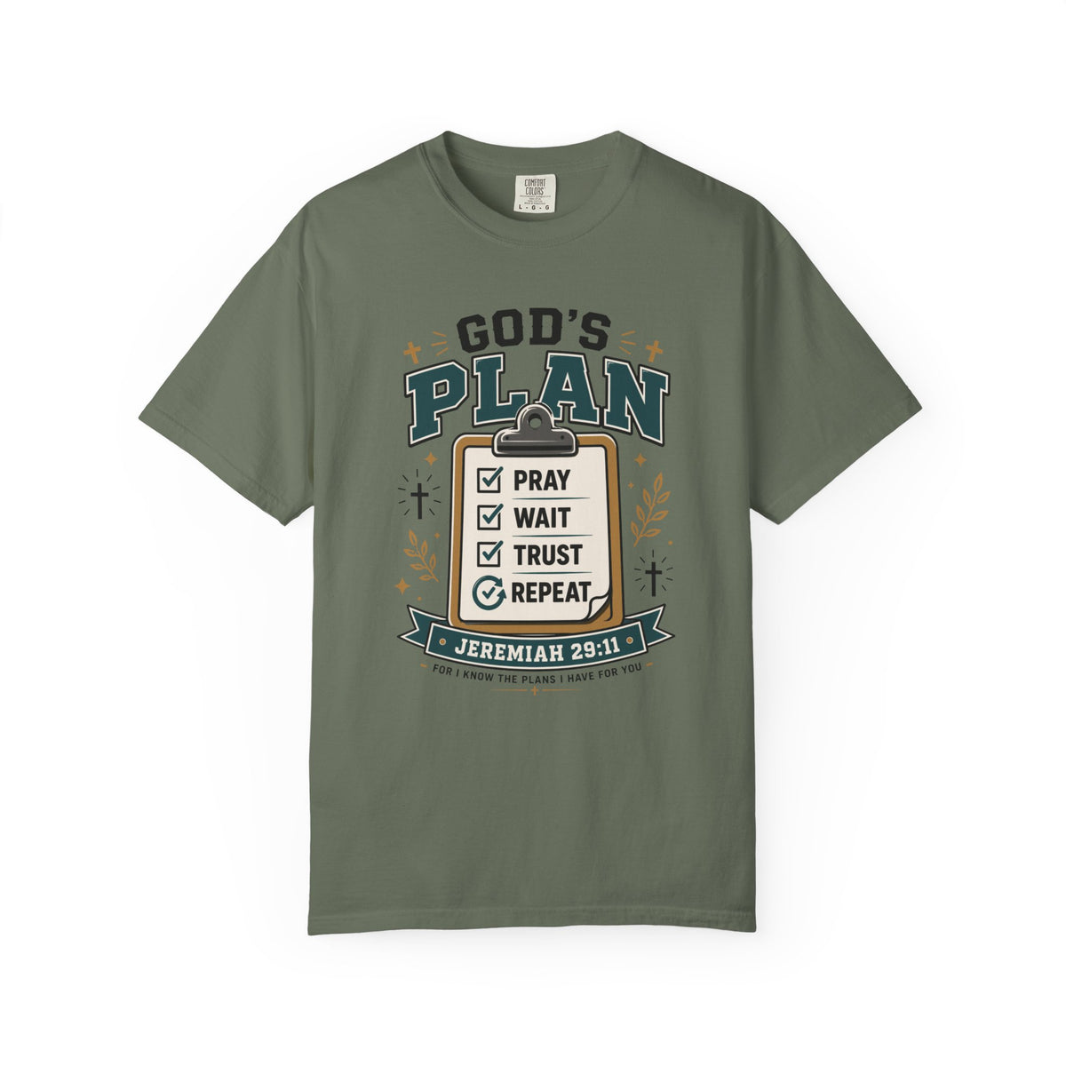 God's Plan Checklist I Christian T shirt