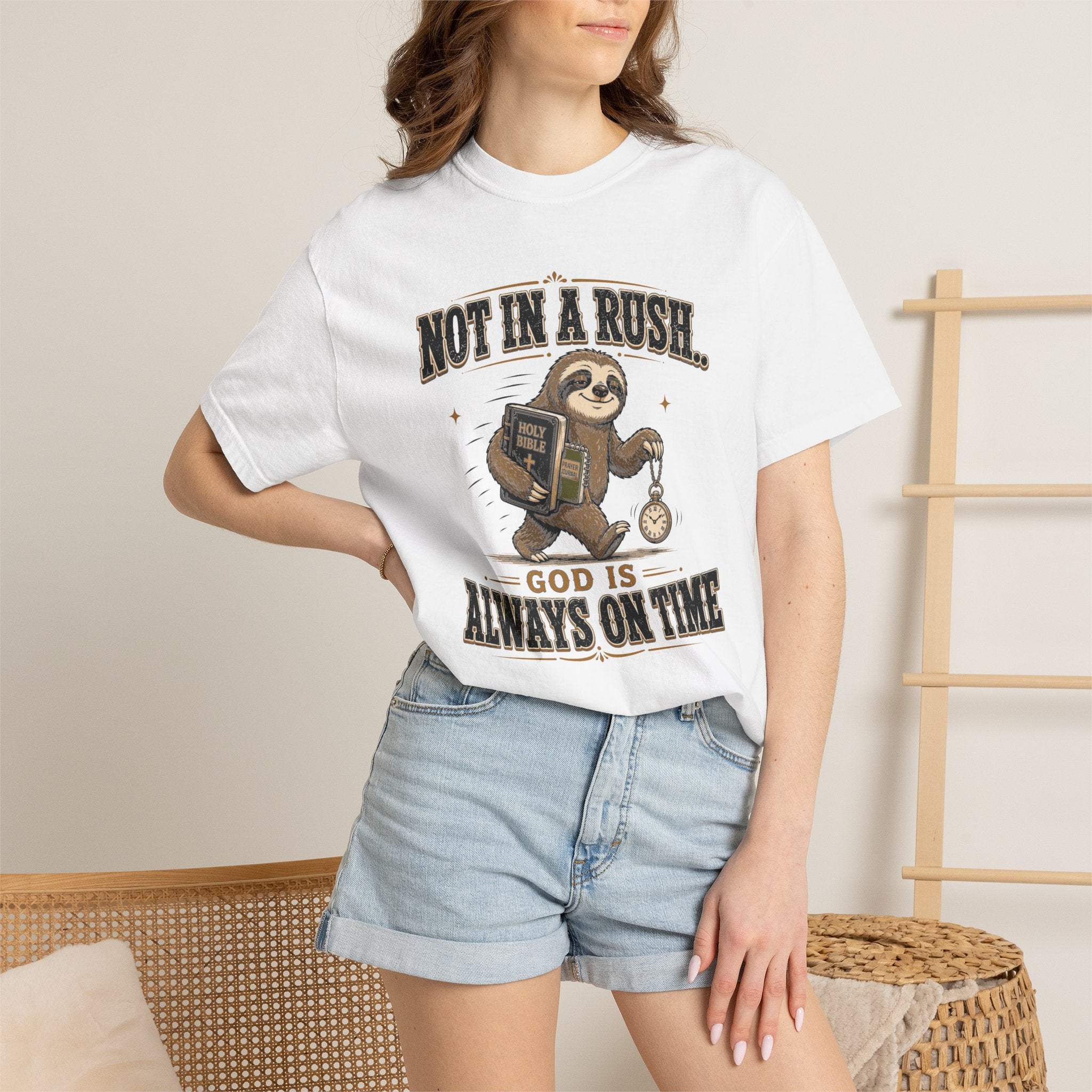 Sloth Timing - Christian Humour Tee