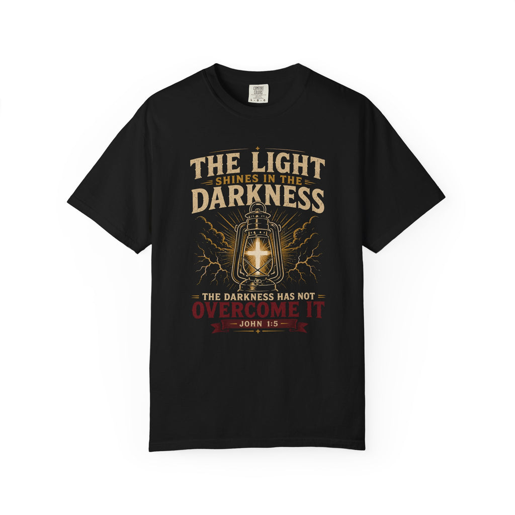 Light Over Darkness - Christian Faith Tee