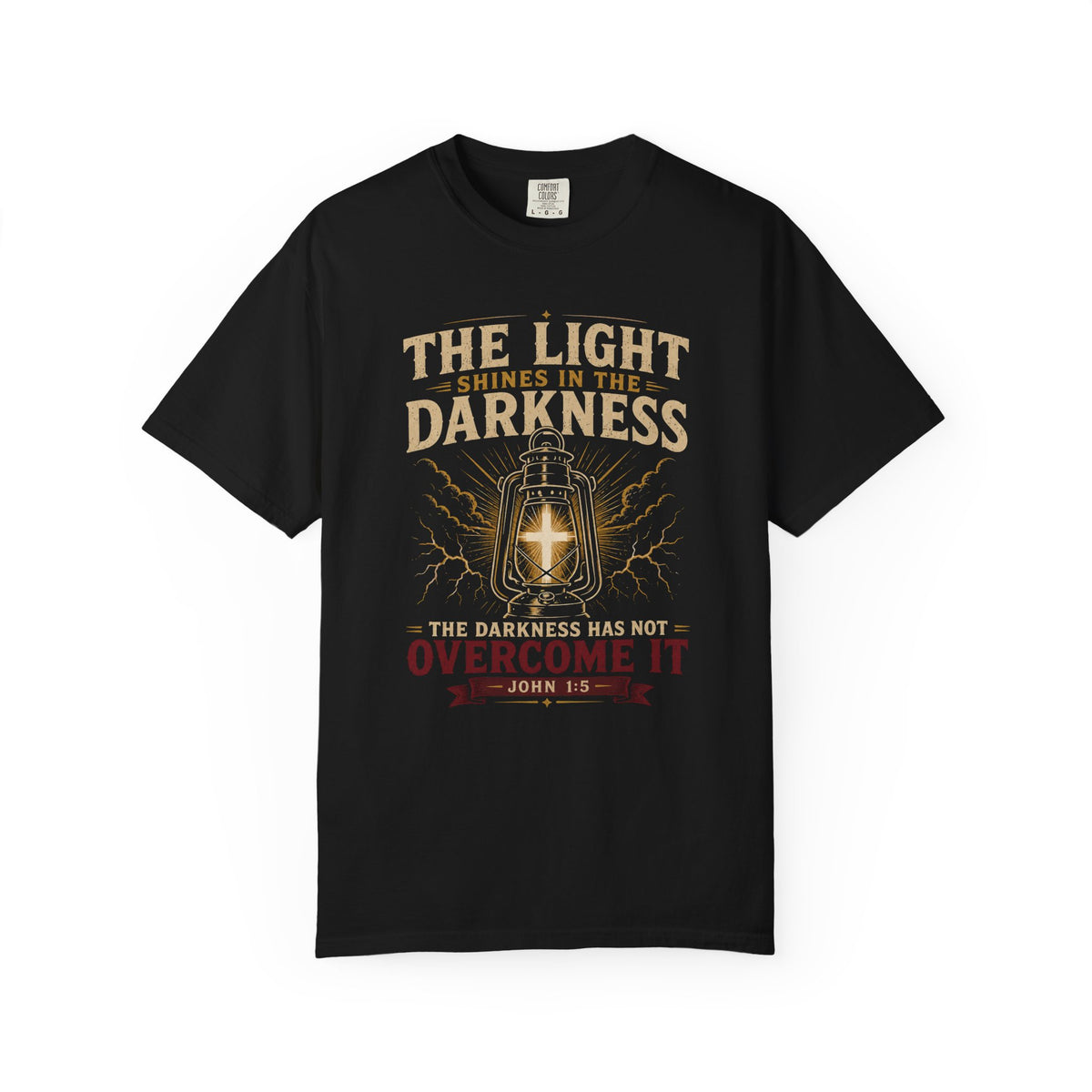 Light Over Darkness - Christian Faith Tee