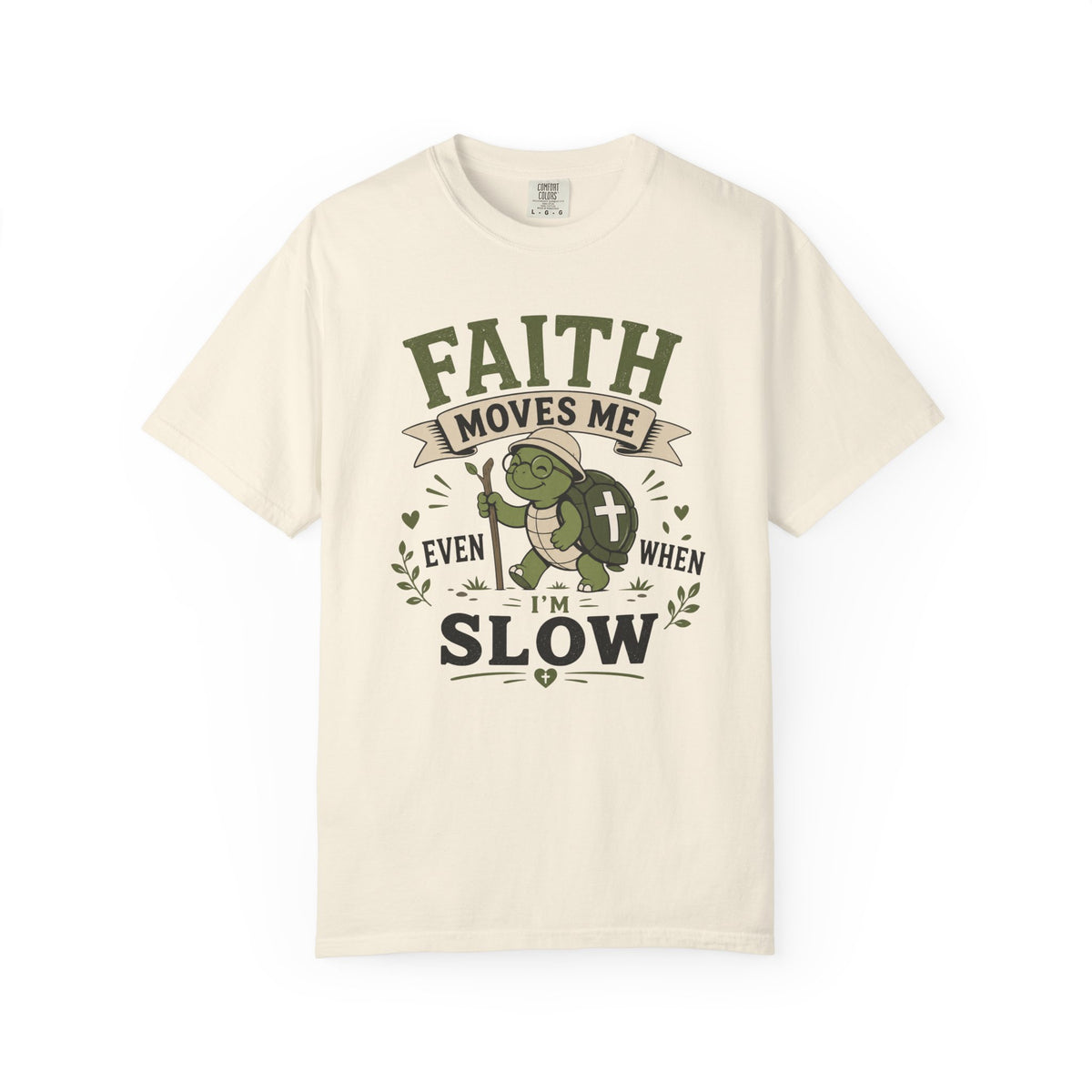 Faith Moves Me Even When I'm Slow | Cute Christian Turtle T-Shirt