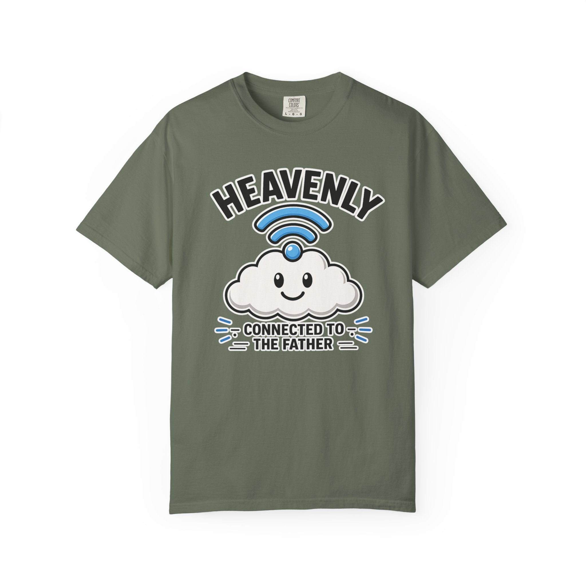 Heavenly WiFi | Connected to the Father Christian T-Shirt