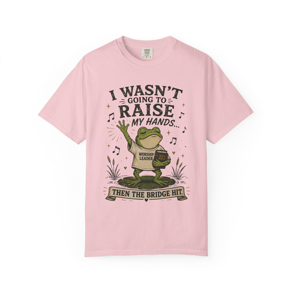 The Bridge Got Me Again Frog T-Shirt V2 – Funny Church Worship Tee