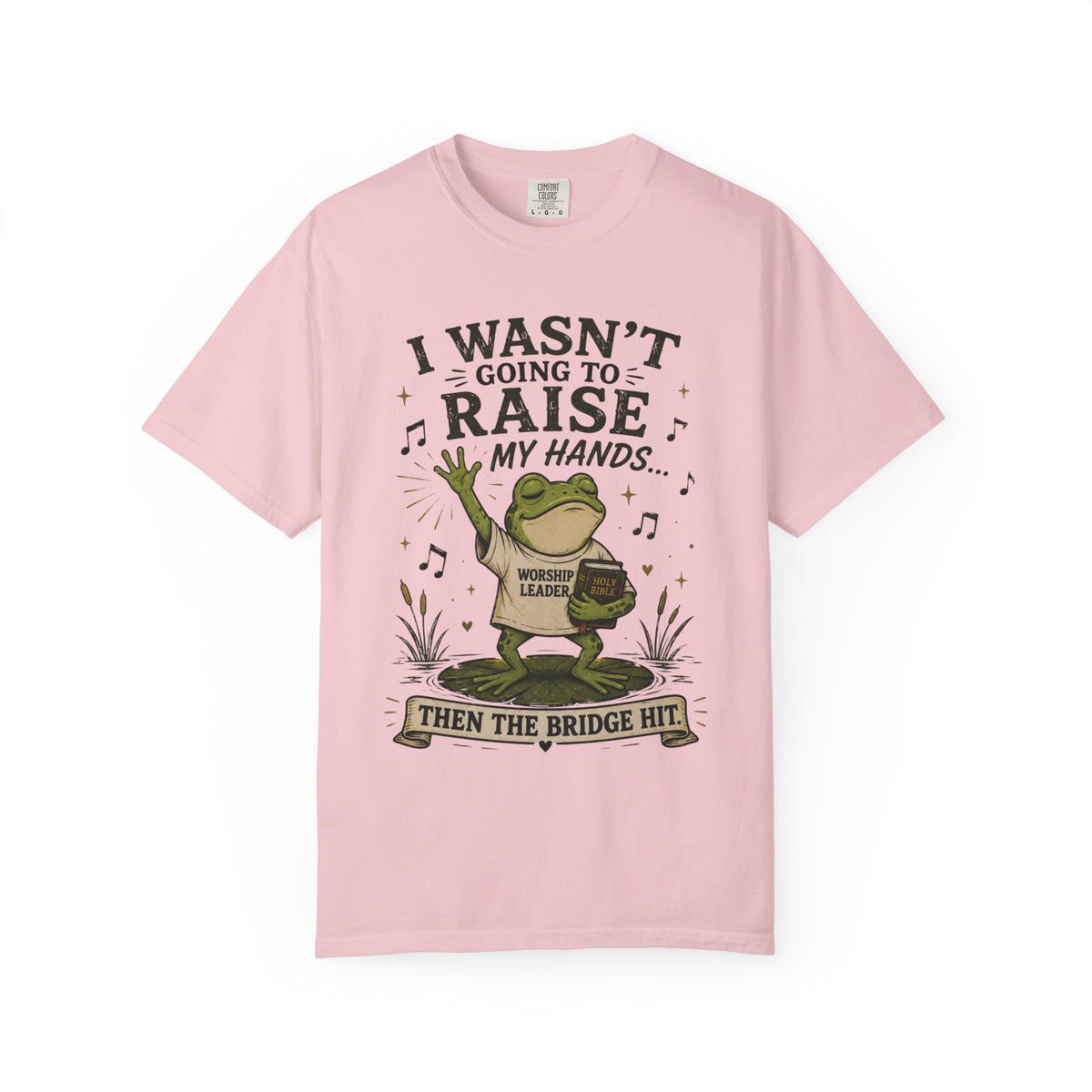 The Bridge Got Me Again Frog T-Shirt V2 – Funny Church Worship Tee