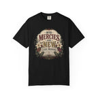 His Mercies - Christian Floral T-Shirt