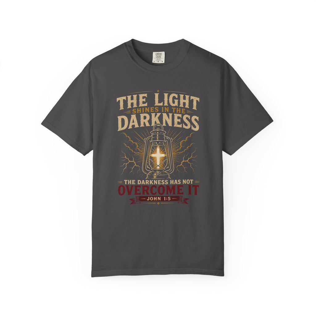 Light Over Darkness - Christian Faith Tee