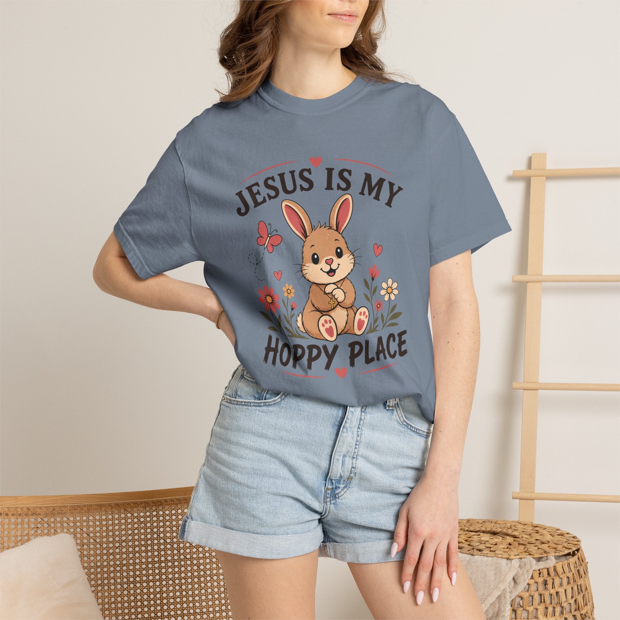Jesus Is My Hoppy Place - Christian Humour Tee