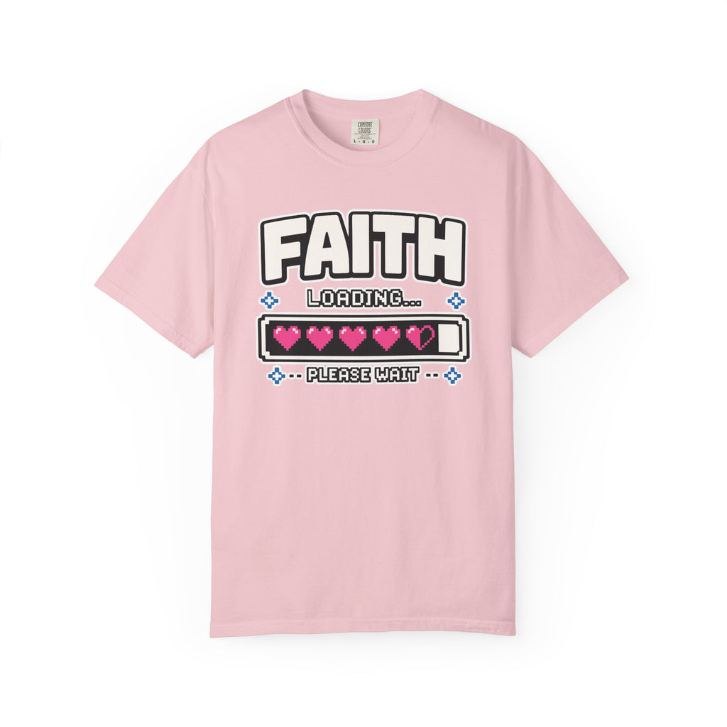 Faith Loading... Please Wait | Christian Gamer T-Shirt
