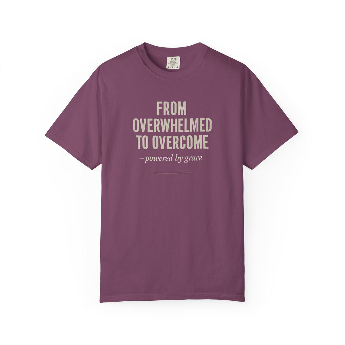 From Overwhelmed To Overcome - Christian T-shirt