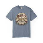 His Mercies - Christian Floral T-Shirt