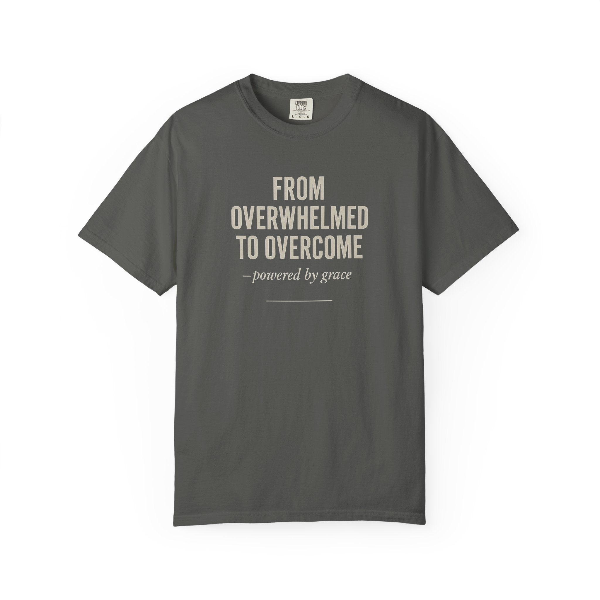 From Overwhelmed To Overcome - Christian T-shirt