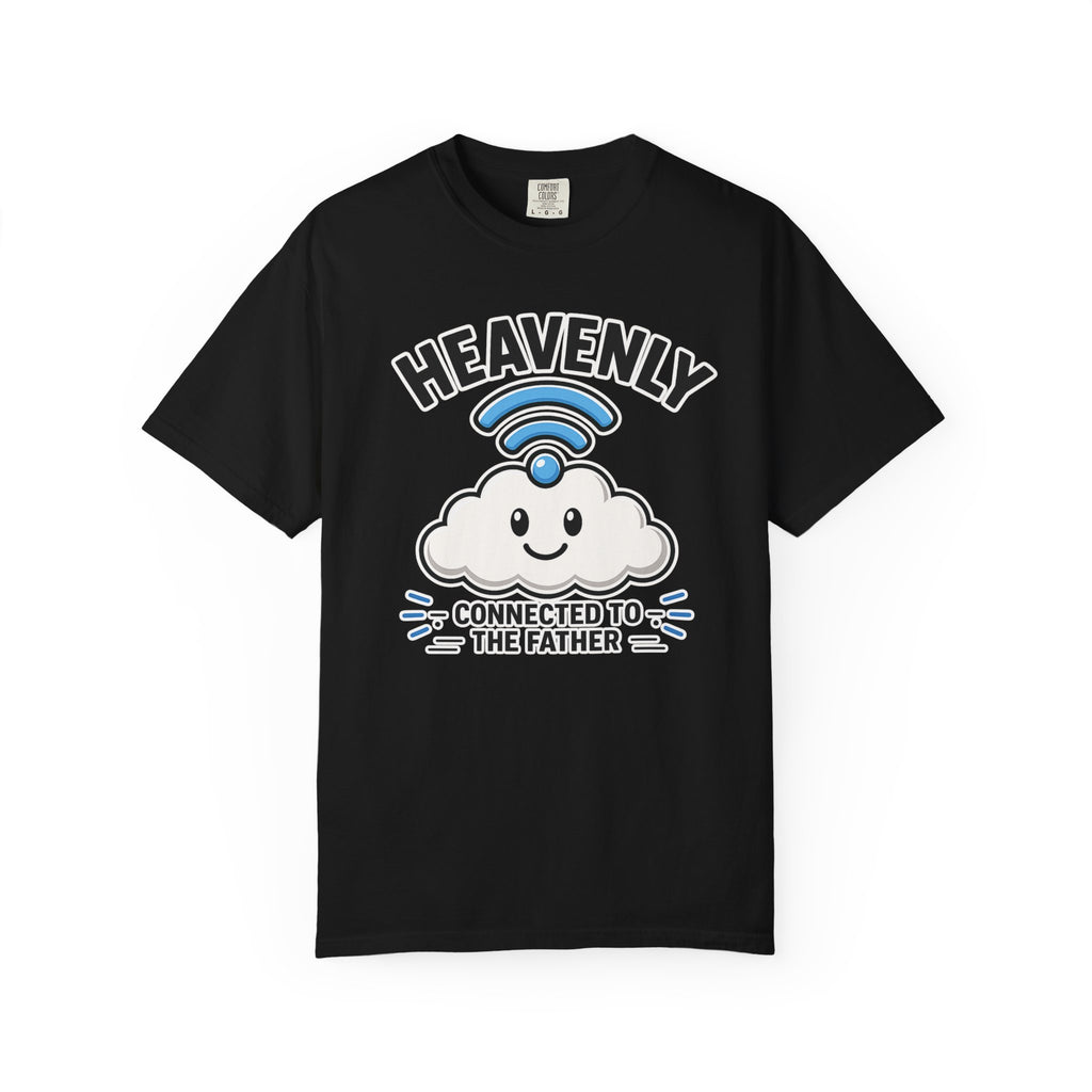 Heavenly WiFi | Connected to the Father Christian T-Shirt