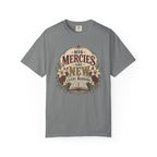 His Mercies - Christian Floral T-Shirt