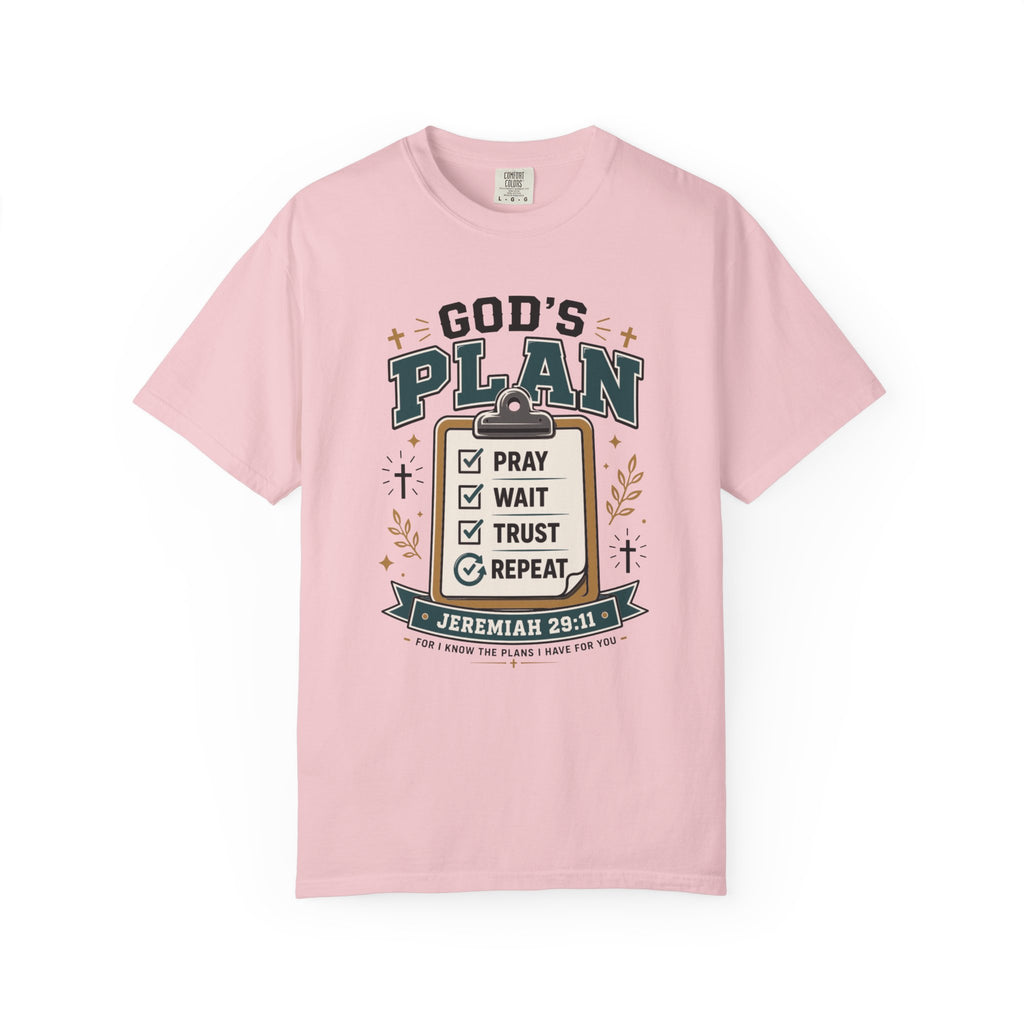 God's Plan Checklist I Christian T shirt