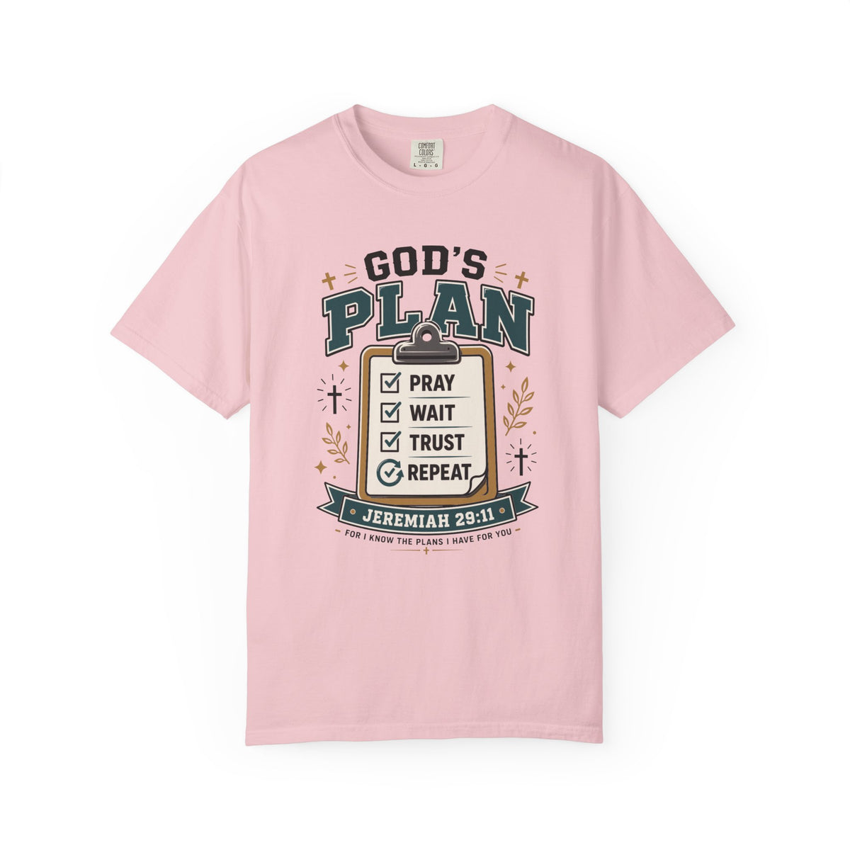 God's Plan Checklist I Christian T shirt